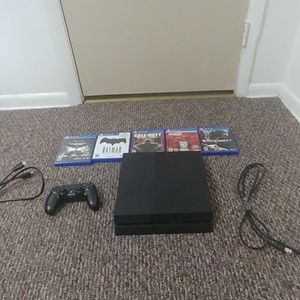 My ps4 console and 5 ps4 games